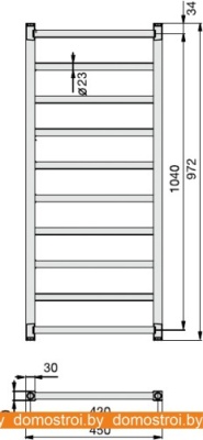 Полотенцесушитель Zehnder Stalox STX-100-045 фотография