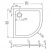 Акриловый поддон Roltechnik FLAT ROUND 90x90x5 фотография