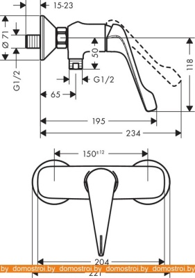 Смеситель Hansgrohe Novus 71926000 фотография