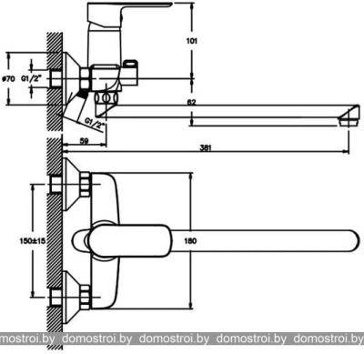 Смеситель Mixxus Hansberg 006 Euro MX0033 фотография