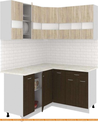 Кухня Кортекс-мебель Корнелия Экстра 1.5x1.4м (дуб сонома/венге/марсель) фотография