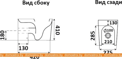 Унитаз CeramaLux 3178-18 (черный глянцевый) фотография