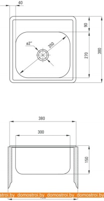 Кухонная мойка Deante Techno ZMU 0100 (сатин) фотография
