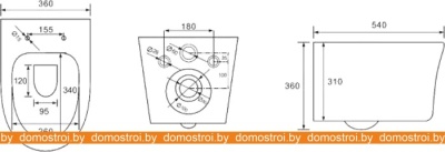 Унитаз CeramaLux B 2347 фотография