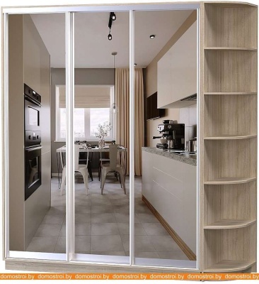 Шкаф-купе Vivat Mebel D3-08 220x60 (дуб сонома) фотография