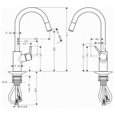 Смеситель Hansgrohe Talis S2 14872000 фотография