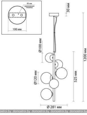 Подвесная люстра Odeon Light Tovi 4818/6 фотография