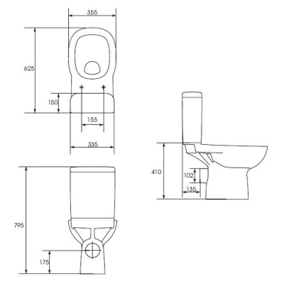 Напольный унитаз Cersanit 63 Facile 011 фотография