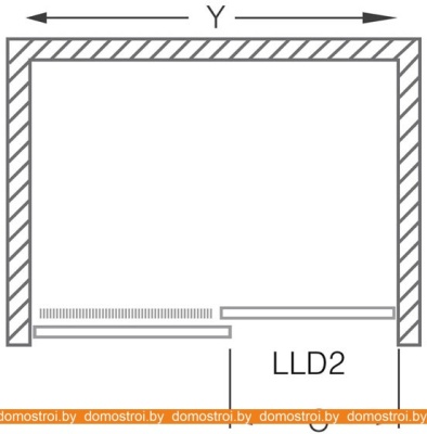 Душевая дверь Roth Lega Line LLD2/120 (хром/intimglass) фотография