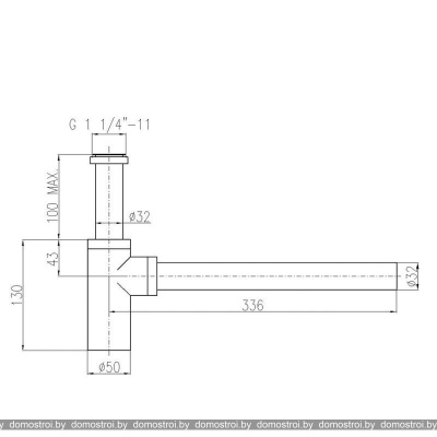Сифон с переливом Slezak RAV MD0232CMAT фотография