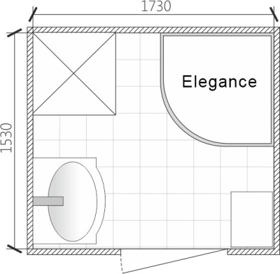 Душевая кабина Domani-Spa Elegance 90x90 (прозрачное стекло / белые акриловые стенки) с крышей с гидромассажем фотография