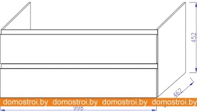 Тумба под умывальник Jacob Delafon Madeleine 100 EB2055-J51 (белый матовый) фотография
