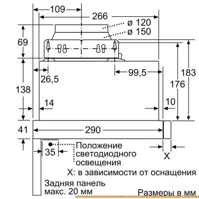 Вытяжка Bosch DFM064W54 фотография