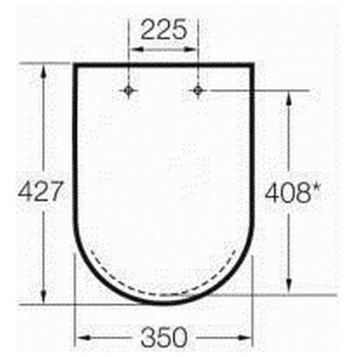 Сидение для унитаза Roca The Gap Clean Rim A801730004 фотография