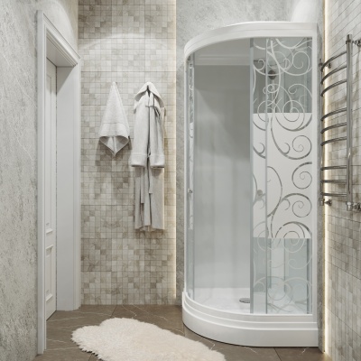Душевая кабина Triton Стандарт А3 ДН4 90x90 узоры фотография