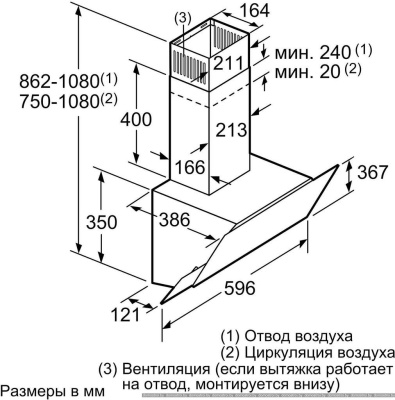 Вытяжка Bosch DWK65AJ80R фотография