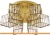Потолочная люстра Ambrella light Traditional TR5211/6 GD/CL фотография Потолочная люстра Ambrella light Traditional TR5211/6 GD/CL фотография