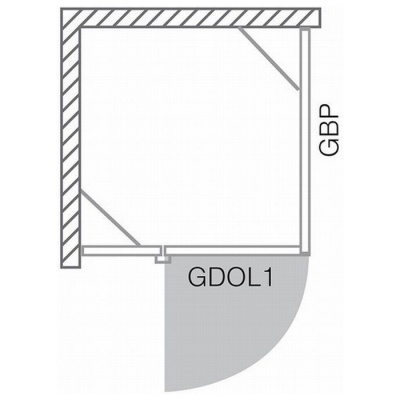 Душевая стенка Roltechnik Elegant Line GBP1/900 90x200 фотография
