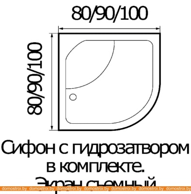 Душевой уголок River Don 90/46 МТ (без поддона) фотография