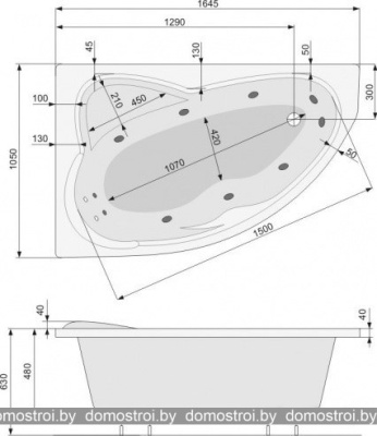 Ванны Poolspa Europa 165 x 105 фотография