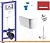 Унитаз Lavinia Boho Relfix Bell Pro Rimless 9 в 1 75110274 (красный стекло) картинка