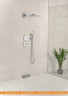 Механизм переключения режимов Hansgrohe ShowerSelect Glass 15736400 (белый/хром) фотография