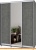 Шкаф-купе Modern Роланд Р67 + Р27 (камень темный) фотография