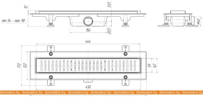 Душевой трап Ани Пласт Бимс TLQ1445G фотография