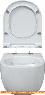 Унитаз Bocchi V-Tondo Rimless (белый) 1417-001-0129+A0336-001 фотография