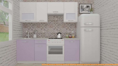 Кухня ВерсоМебель ЭкоЛайт-5 2.1 (белый/вереск) фотография