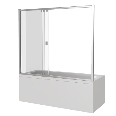 Шторка на ванну GoodDoor SCREEN WTW-120-C-CH 120x140 фотография