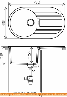 Кухонная мойка Tolero Loft TL-780 (сафари) фотография