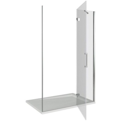 Душевая дверь GoodDooor SATURN WTW-140-C-CH-R 140x185 прозрачные стекла фотография