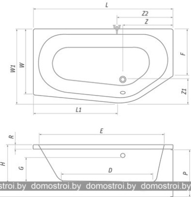 Ванны Roth Activa Neo 170x90 (правая) фотография