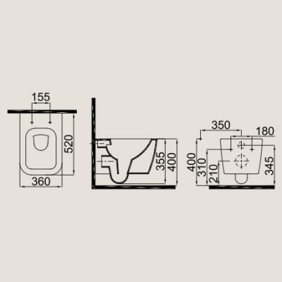 Подвесной унитаз iDevit Halley SETK3204-2616-001-1-6000 с сиденьем Soft Close фотография