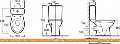 Унитаз Jacob Delafon Patio UJV102-00 фотография