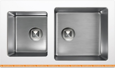 Кухонная мойка Tolero Twist TTS-840 (белый 923) фотография