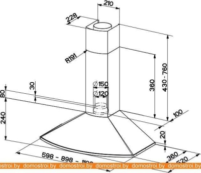 Вытяжка Faber TENDER X A90 фотография