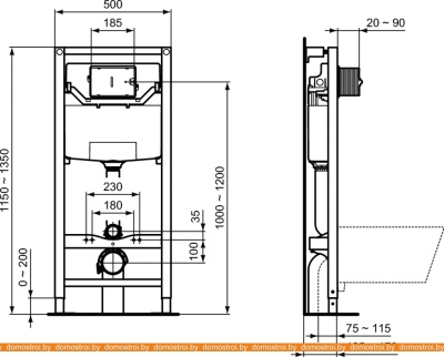 Унитаз Ideal Standard Tesi AquaBlade T007901+T352701+R020467 фотография