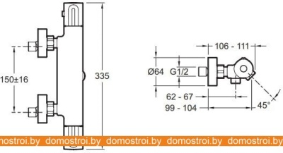 Смеситель Jacob Delafon Metro E24395-CP фотография