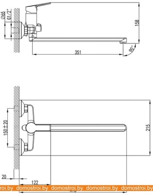 Смеситель Milardo Stripe STRSB02M10 фотография
