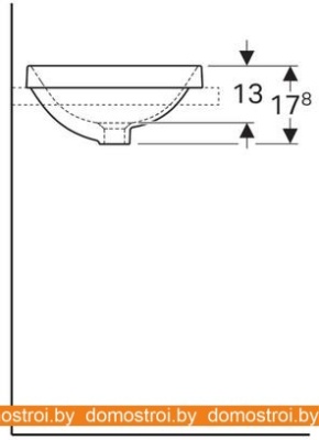 Умывальник Geberit VariForm 500.701.01.2 фотография