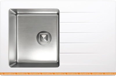 Кухонная мойка Tolero Twist TTS-760 (белый 923) фотография
