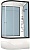 Душевая кабина Domani-Spa Delight 128 high R 120x80 (прозрачное стекло / голубые стенки) с крышей с гидромассажем картинка