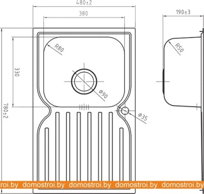 Кухонная мойка IDDIS Strit STR78SLi77 фотография