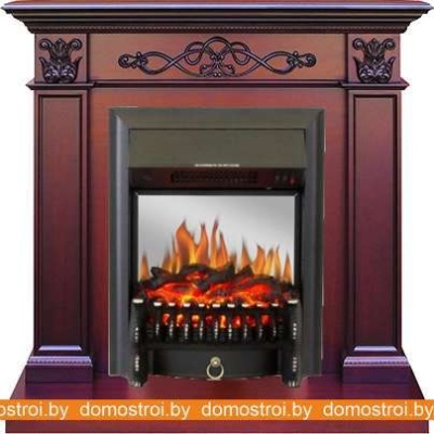 Комплект камина Smolcom Verona STD-ASP с RealFlame Fobos-S Lux BL LT (махагон антик) фотография