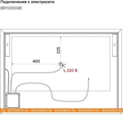 Зеркало IDDIS Brick BRI1000i98 фотография