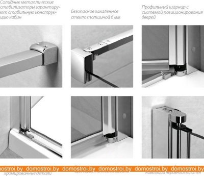 Душевой уголок Radaway Eos KDJ 100R x100 (прозрачное стекло) фотография