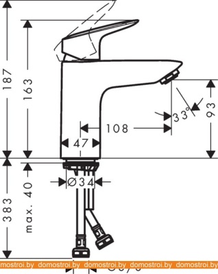 Смеситель Hansgrohe Logis 71107000 фотография