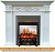 Комплект камина Smolcom Verona STD-ASP с RealFlame Fobos-S Lux BL LT (бьянко белый дуб) картинка